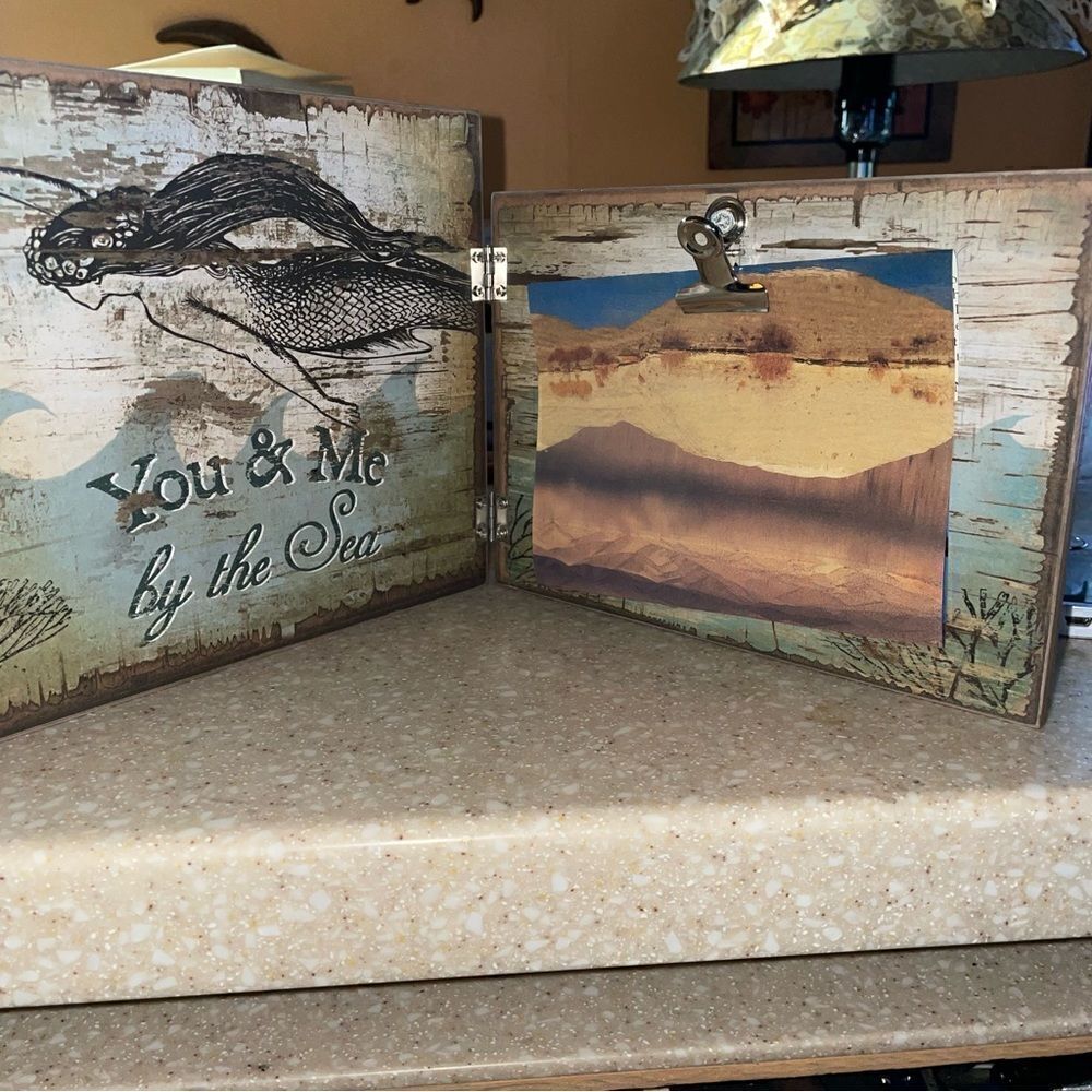 You and me, by the sea picture frame Primitives by Kathy Phillips